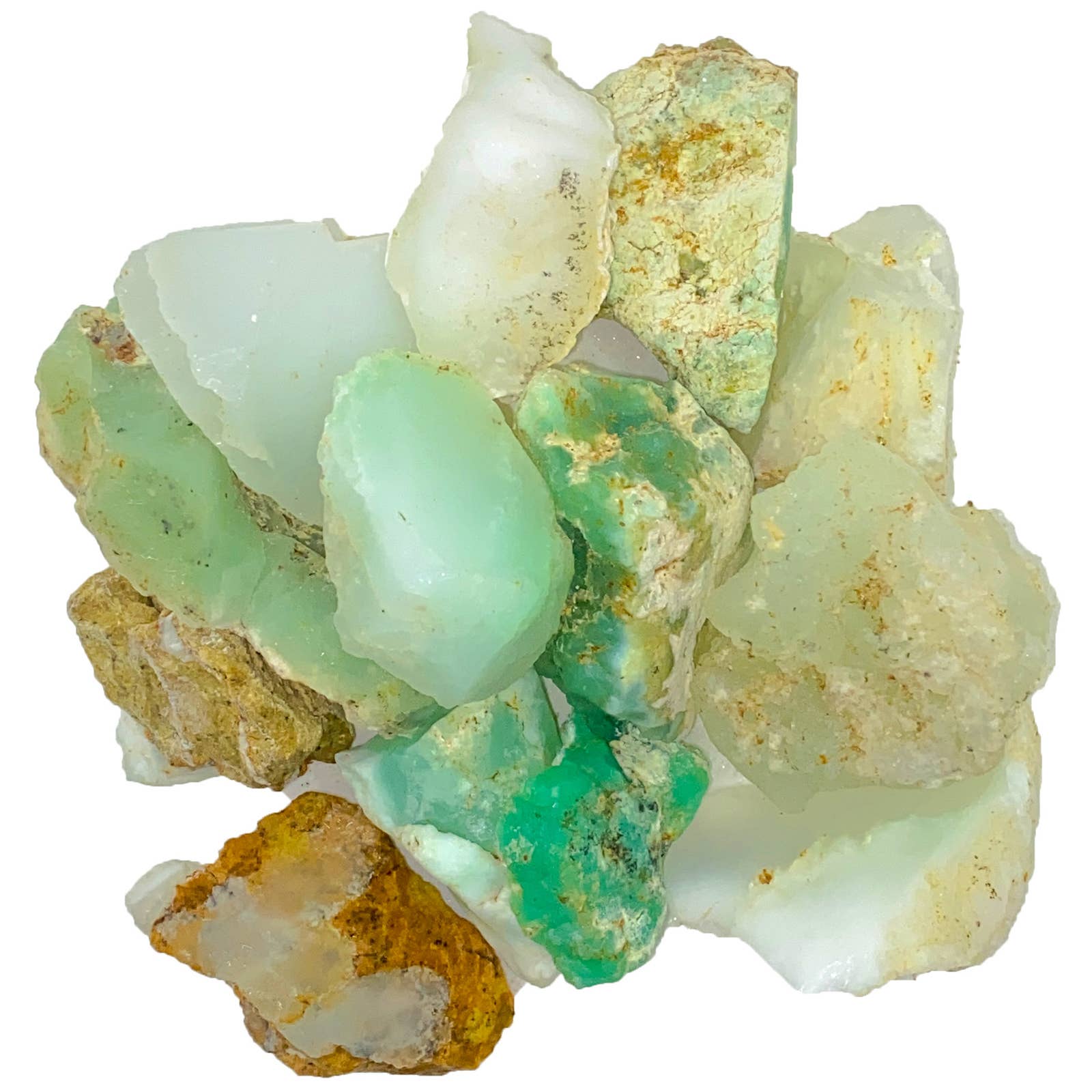 Fantasia Mining - Rough White Lime Chrysoprase - Indonesia - Raw Stones (1 lb)