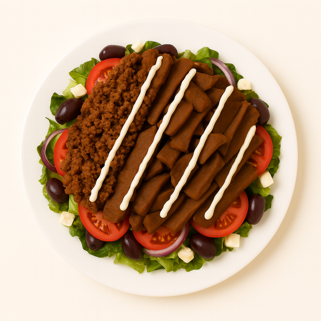 Alley Mix on Salad (Lamb and Gyro)