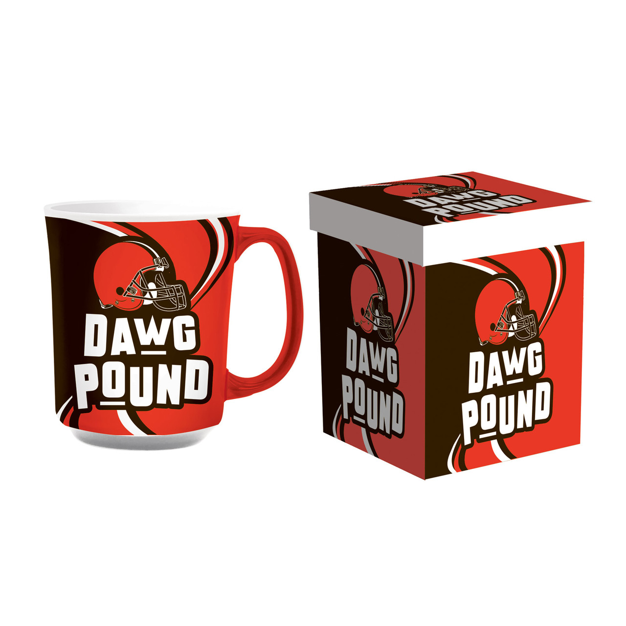 Cleveland Browns Ceramic Coffee Mug with Matching Box 14oz