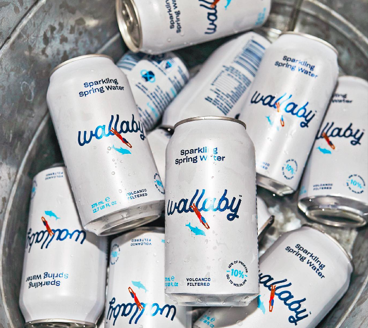 Wallaby Sparkling Water Can (400ml)