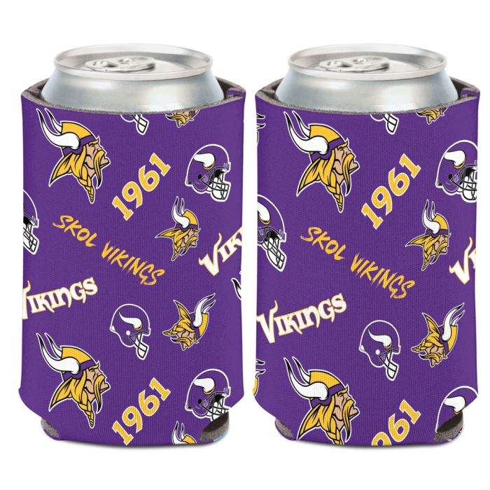 Minnesota Vikings Scatterprint Can Cooler