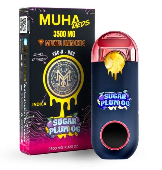 MUHA Meds - 3.5g Melted Diamonds Vape - Sugar Plum OG - Regular
