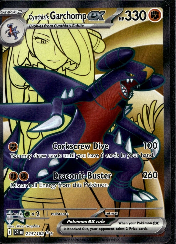 Cynthia's Garchomp ex - SV10 215/182