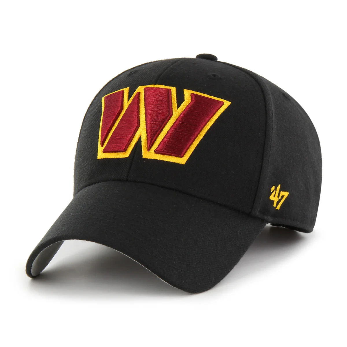 Washington Commanders Black '47Brand MVP Adjustable Hat