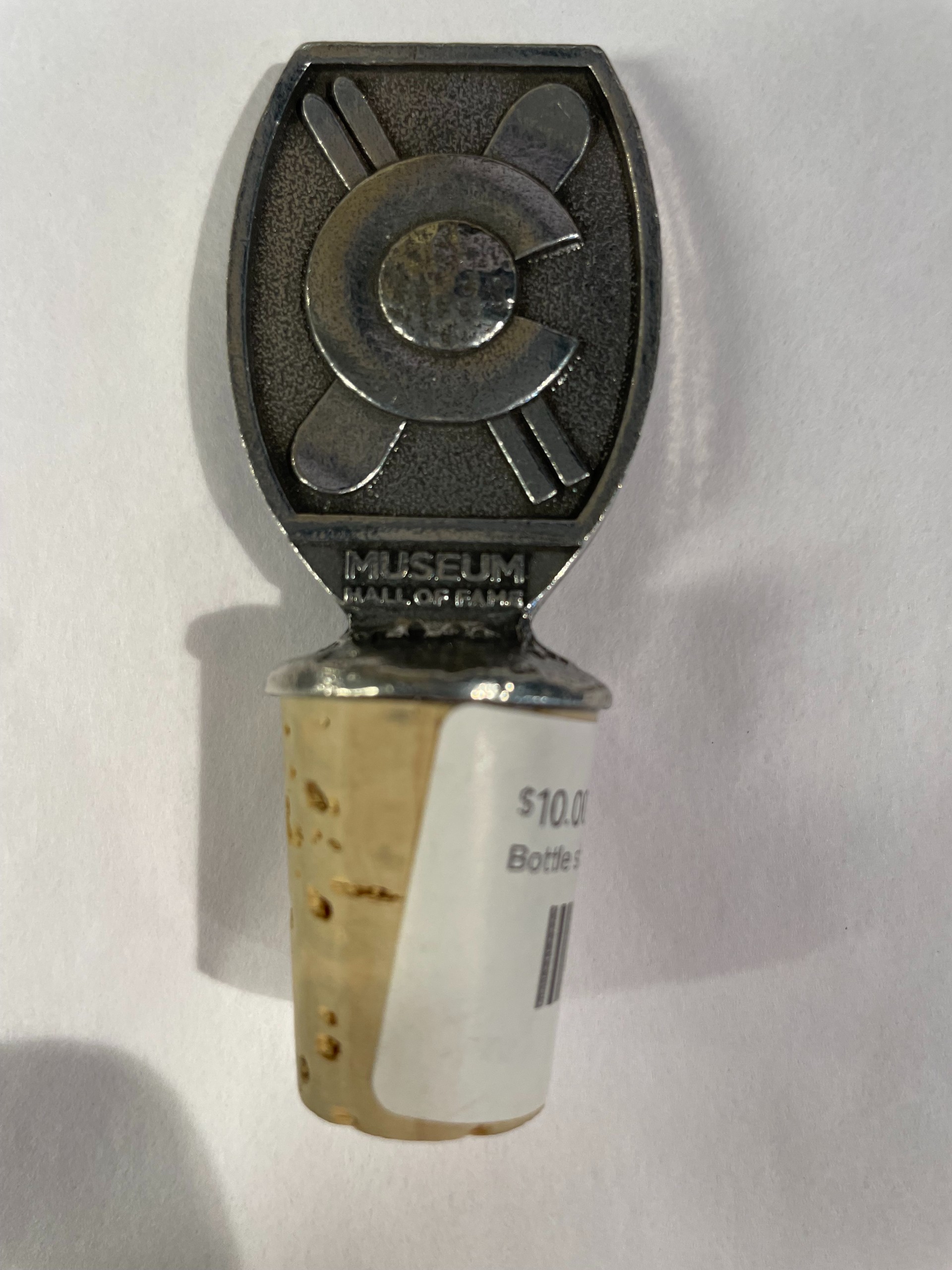 Colorado Snowsports Museum Pewter Bottle Stopper