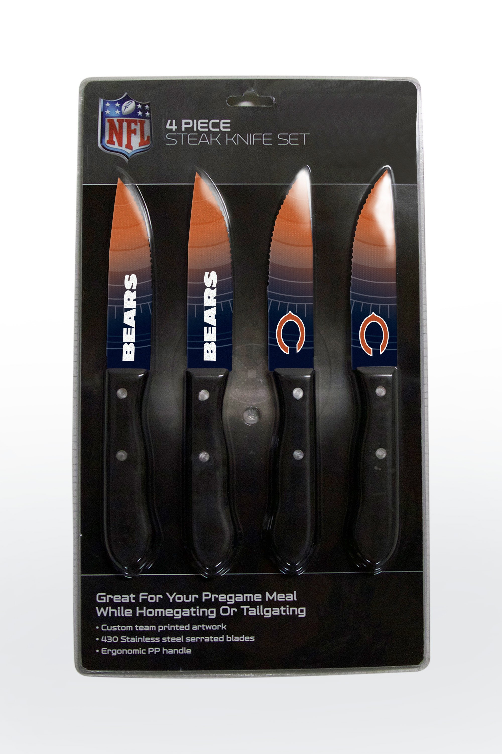 Chicago Bears Steak Knife 4 Pack Set