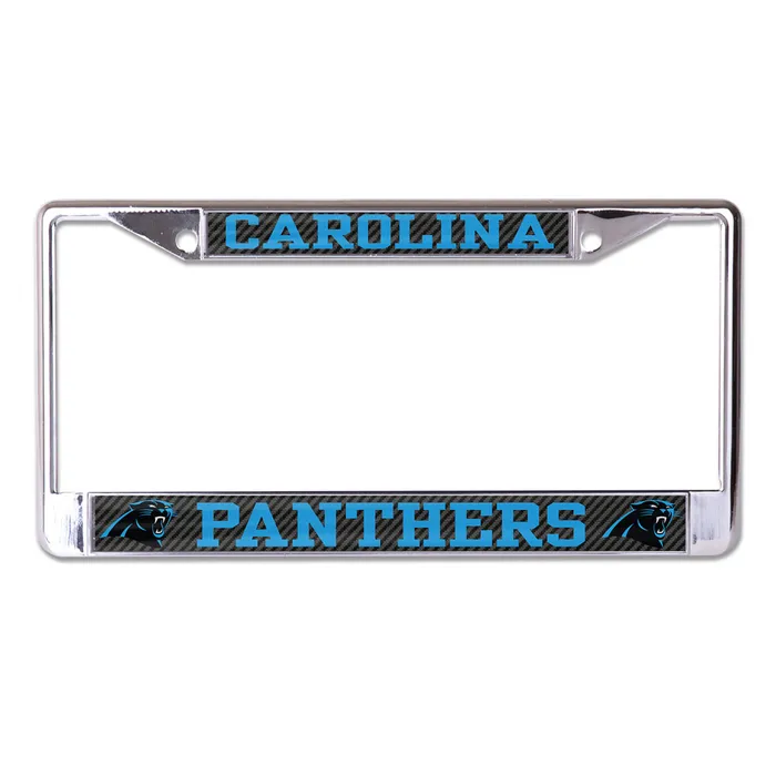 Carolina Panthers Laser Chrome License Plate Frame