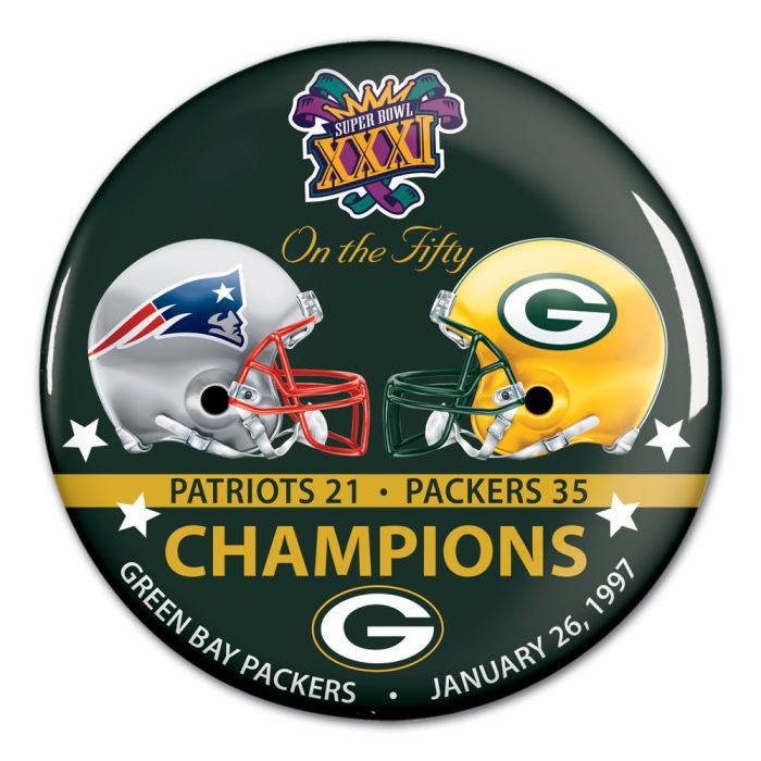 Green Bay Packers Super Bowl XXXI Champions Button