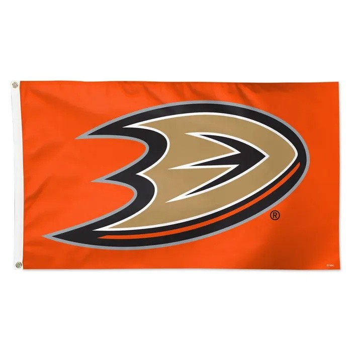 Anaheim Ducks Retro Orange 3x5 Flag