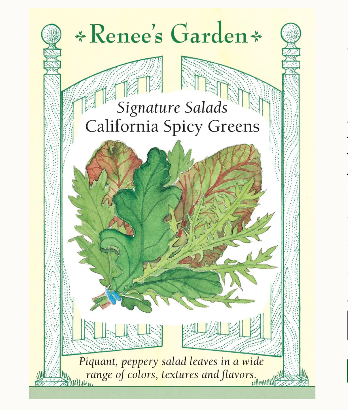 Renee's Garden | Signature Salads California Spicy Greens