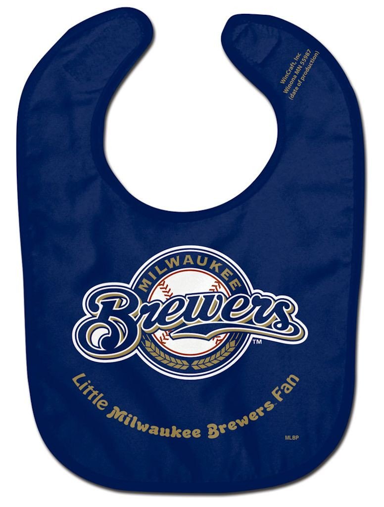 Milwaukee Brewers All Pro Little Fan Baby Bib