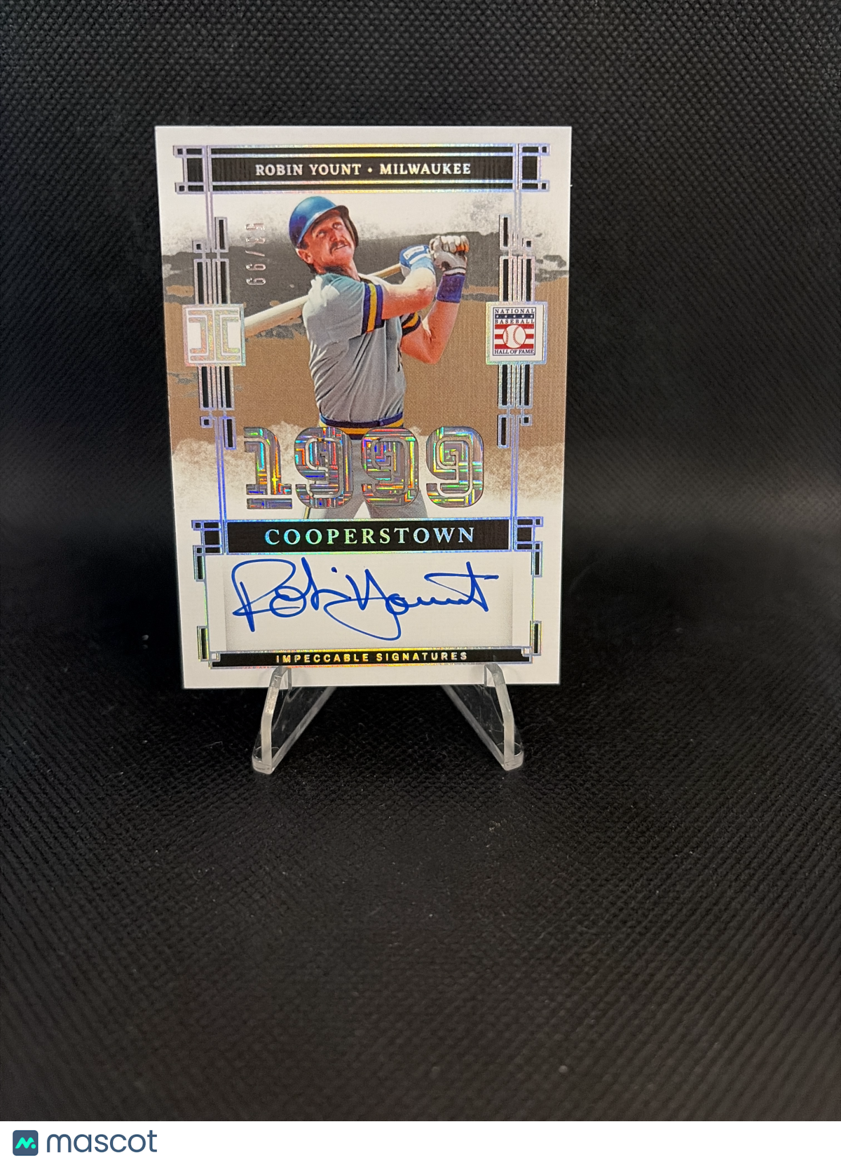 2025 Panini Impeccable Baseball Robin Yount Cooperstown Auto /99
