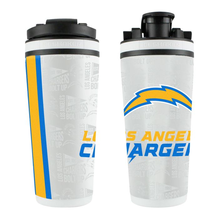 Los Angeles Chargers 4d Stainless Steel Ice Shaker 26oz