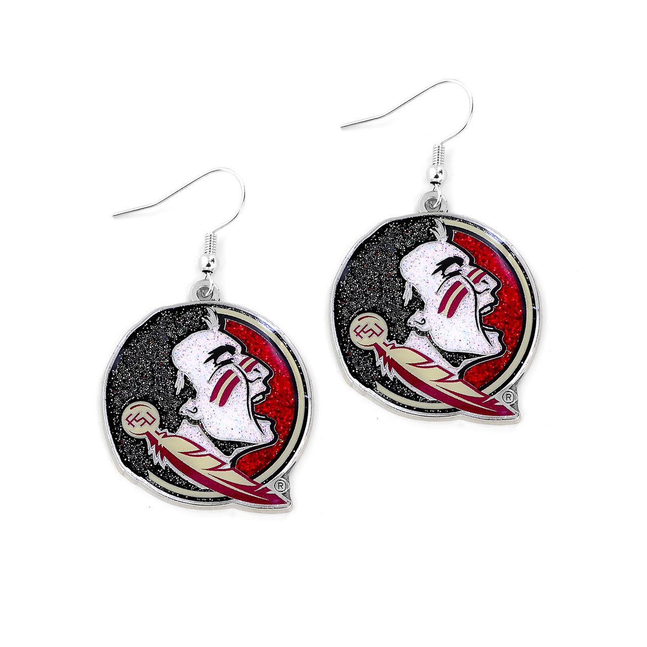 Florida State Seminoles Glitter Dazzle Earrings