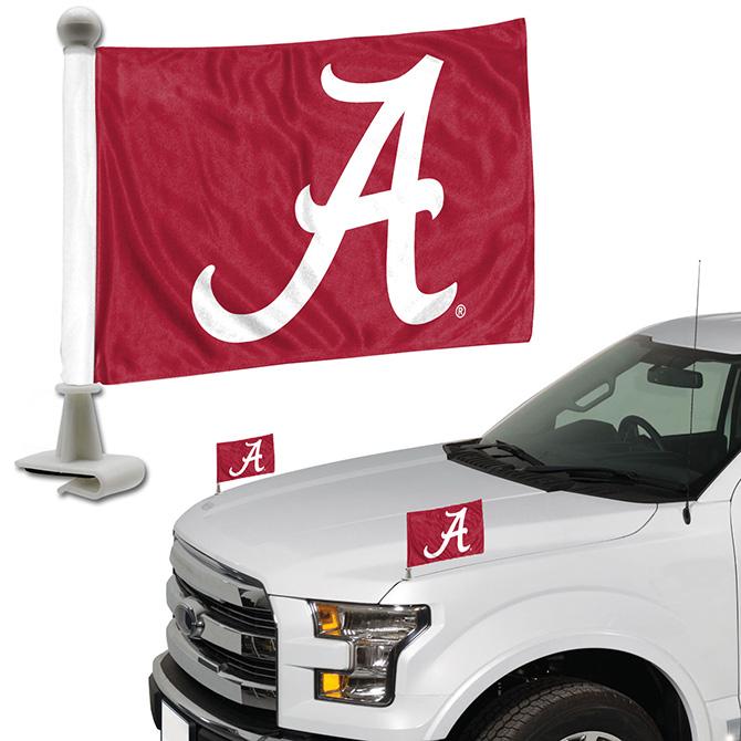 Alabama Crimson Tide Ambassador Car Flags Set