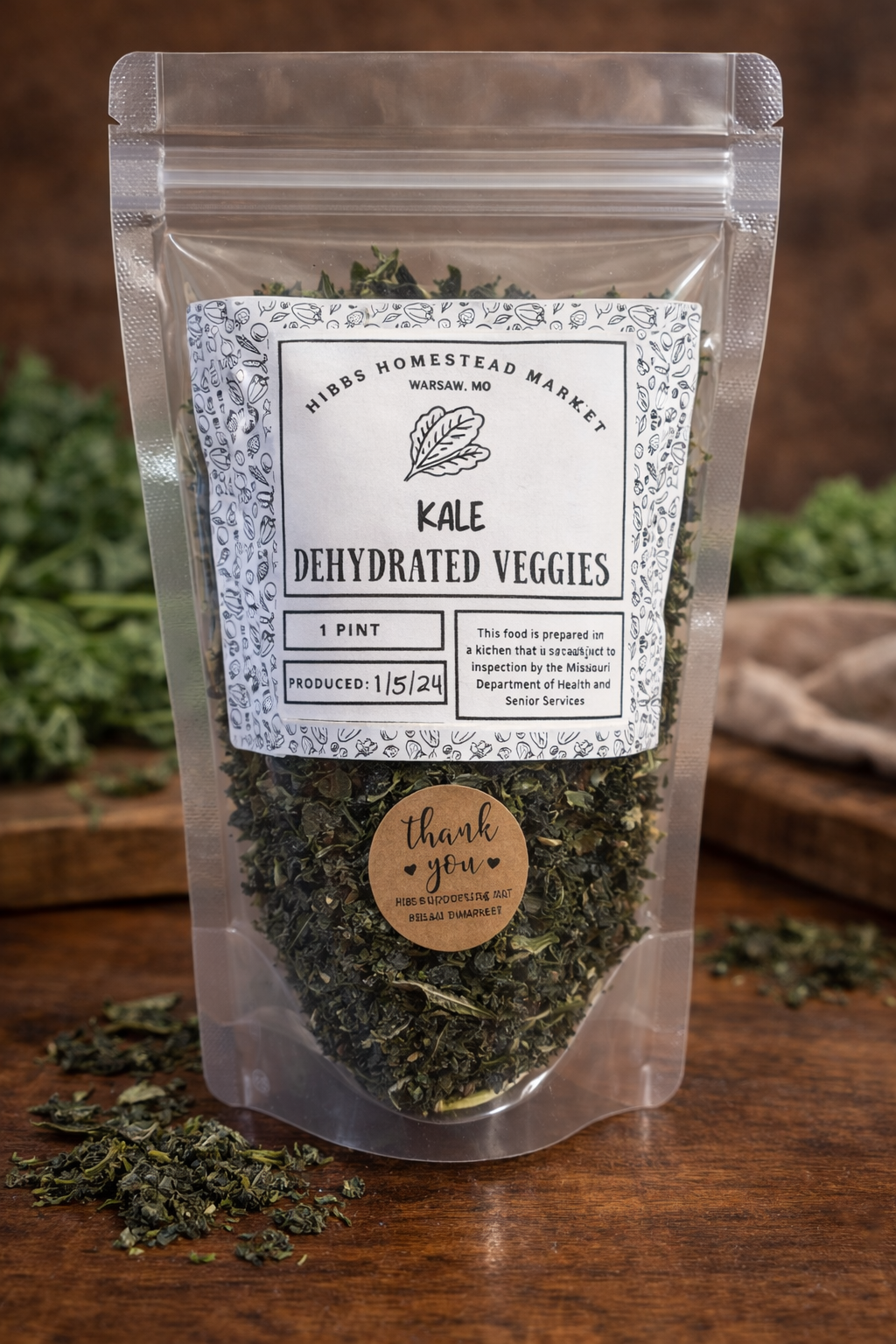 Photo of Dehydrated Kale