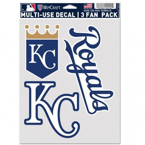 Kansas City Royals Multi Use 3 Pack Fan Decals