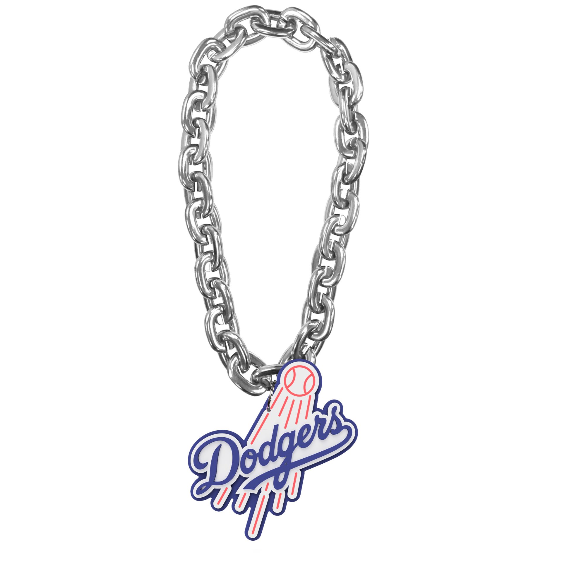 Los Angeles Dodgers Silver Alternate Logo Home Run Chain