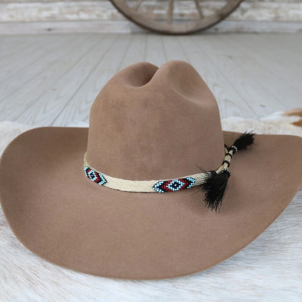 Willow - Cheval Horsehair Beaded Hat Band – Handwoven in Ecuador