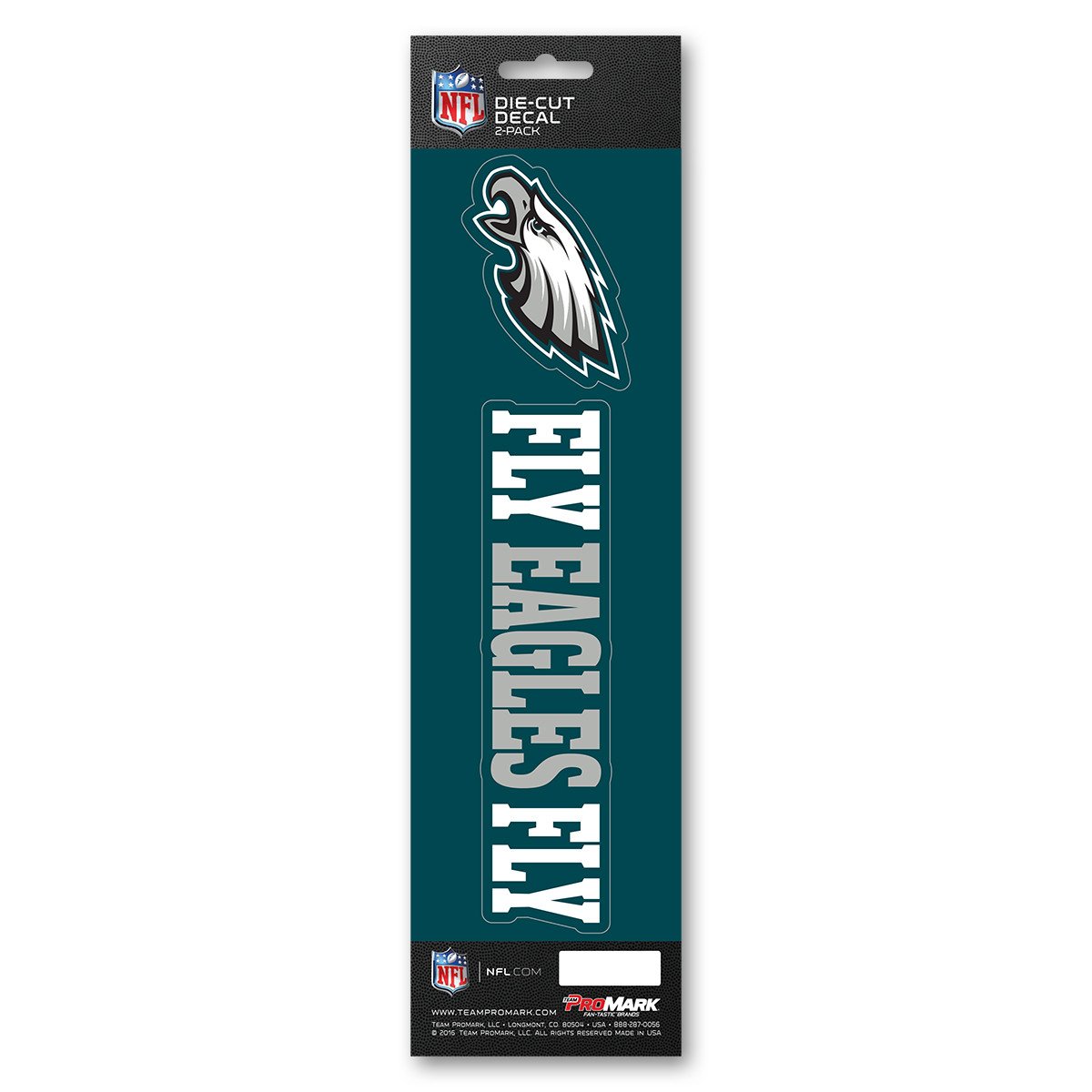 Philadelphia Eagles Slogan Die Cut Decal 2pk