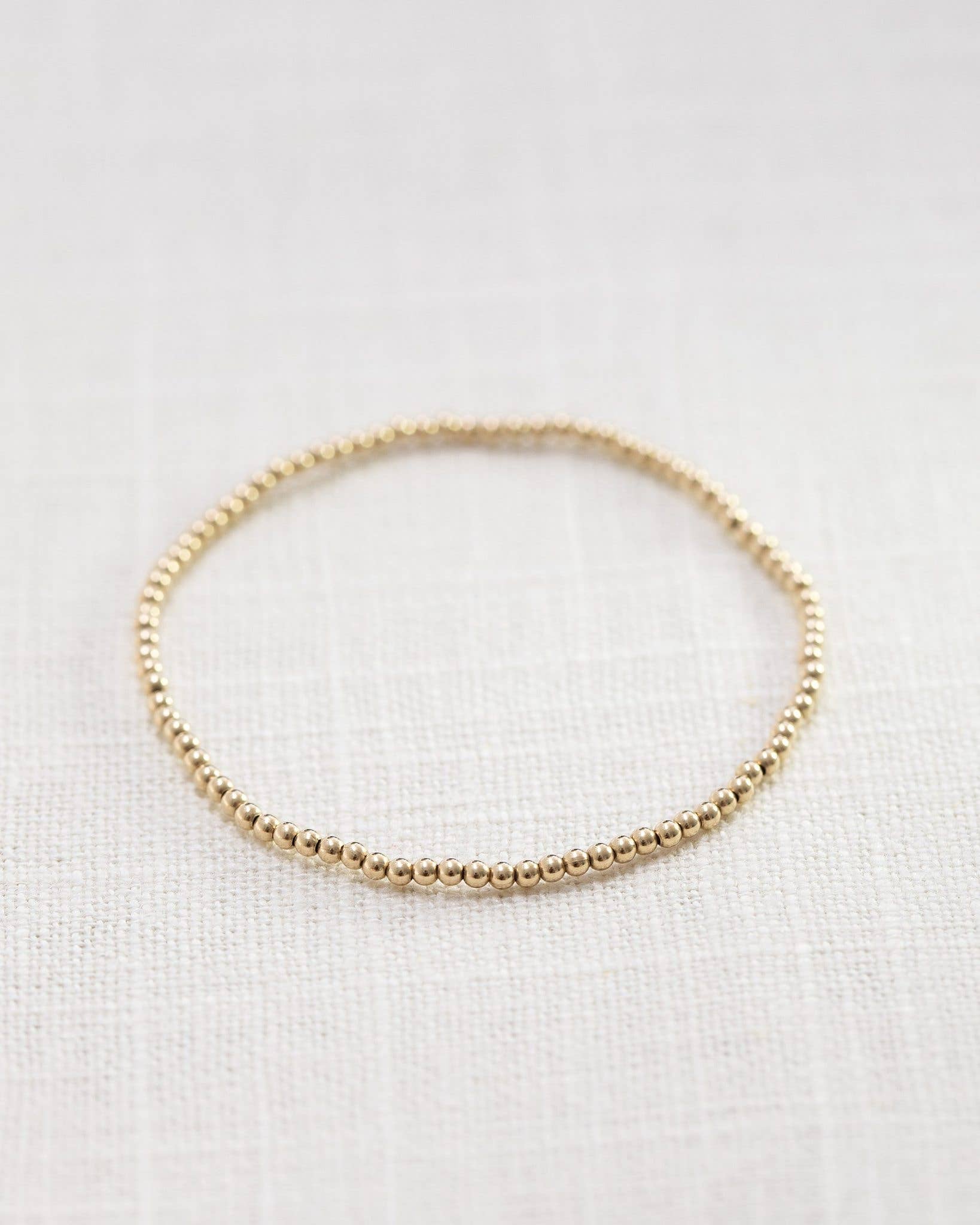 2mm Gold Filled Ball Bracelet - default