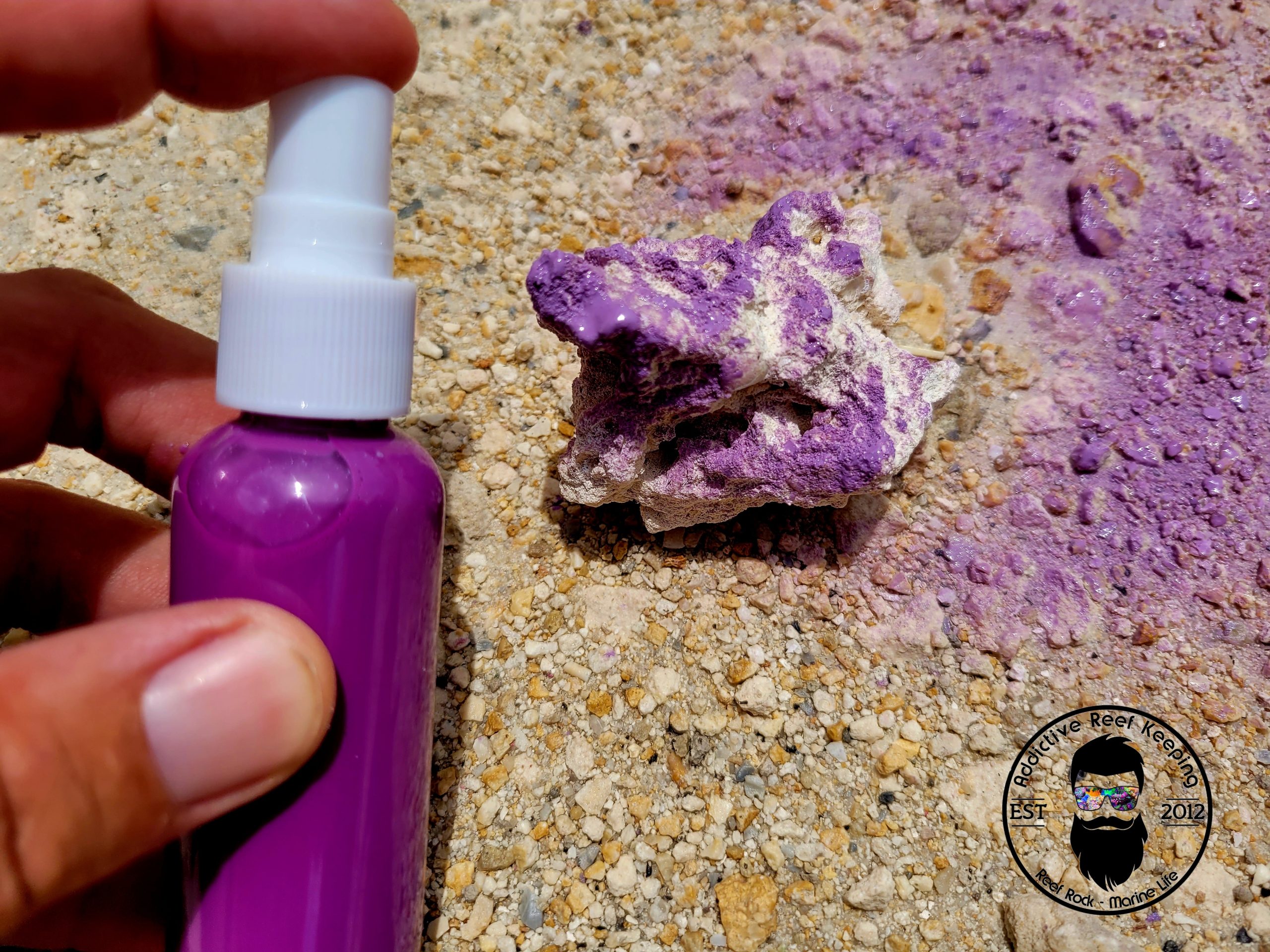 ARK 2.7oz Purple Spray Colorant for Dry Reef Rock Aquascape-Fish Safe