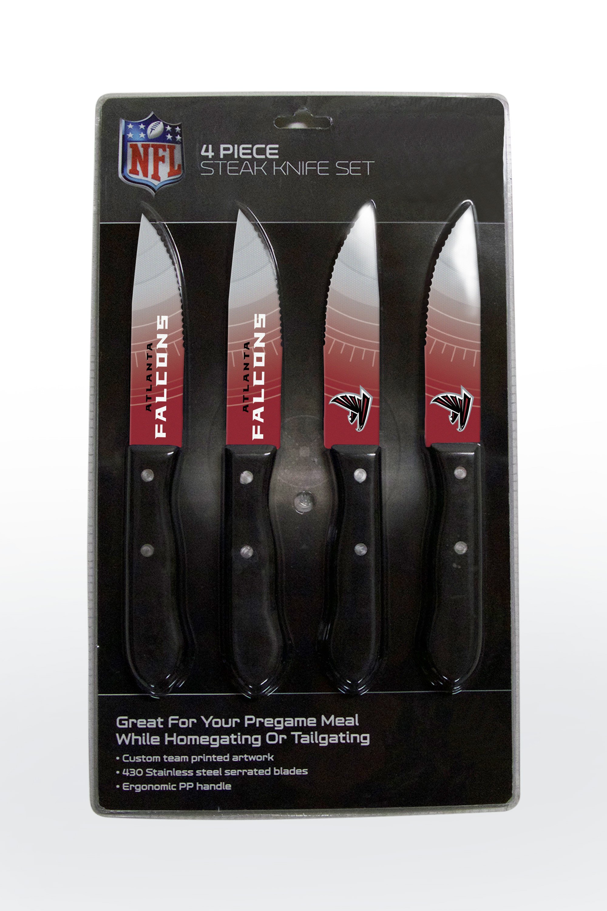Atlanta Falcons Steak Knife 4 Pack Set