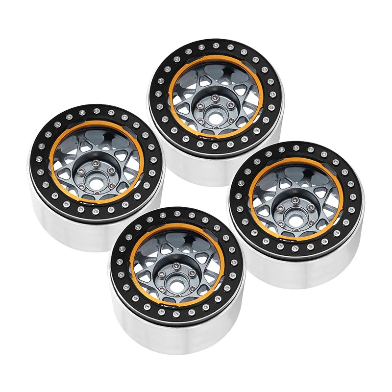 Injora 2208BG Wheels Black and Gold