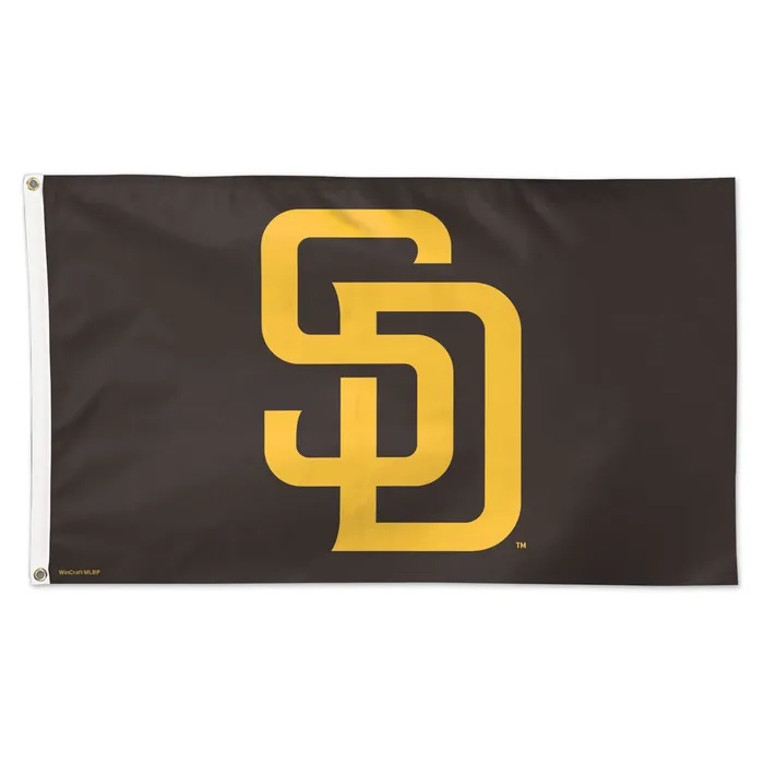 San Diego Padres Brown Primary Logo 3x5' Flag