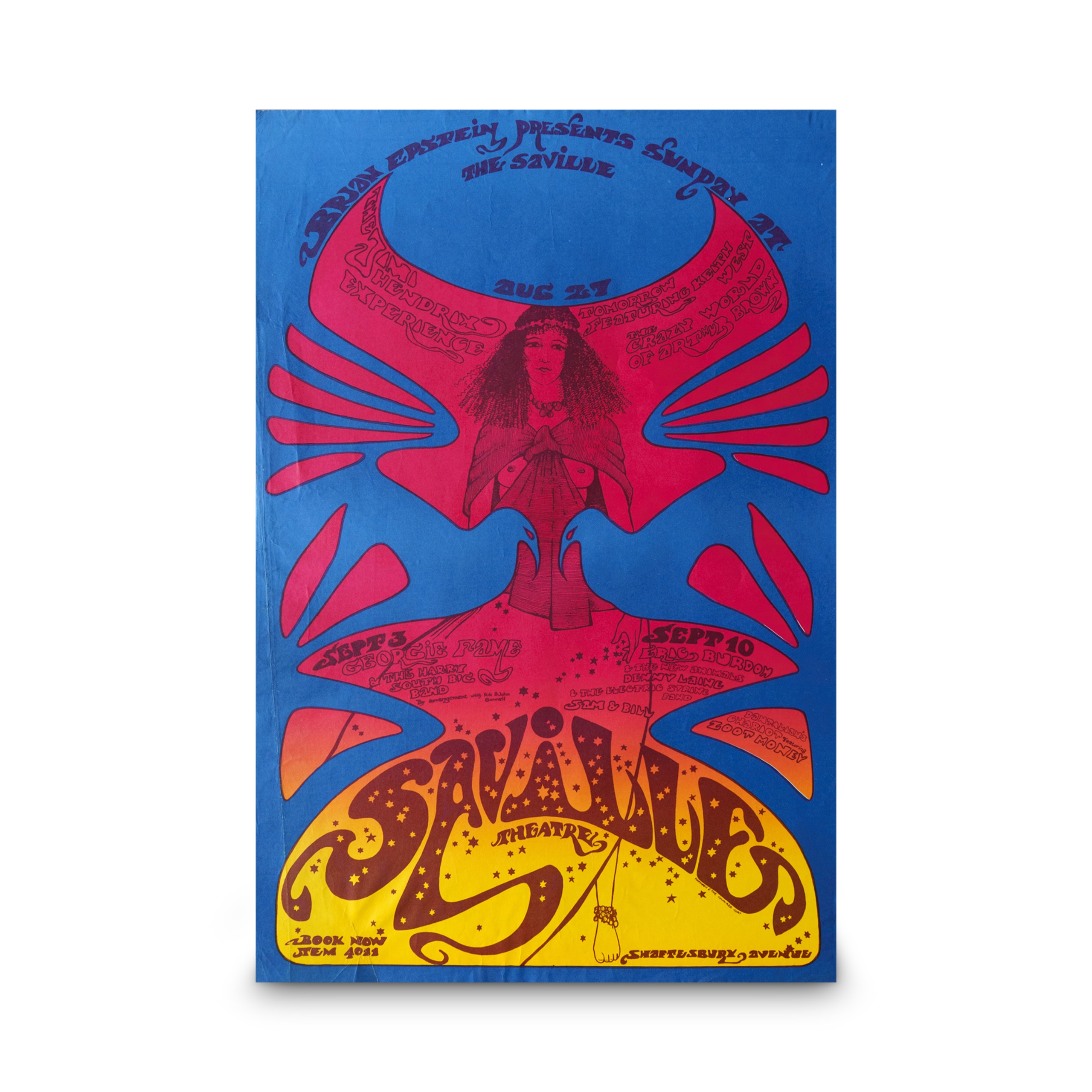 Hendrix-- 1967 Saville Theatre [Poster]
