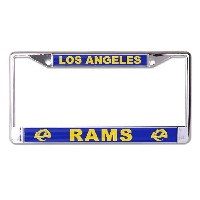 Los Angeles Rams 2026 Laser Cut Chrome License Plate Frame