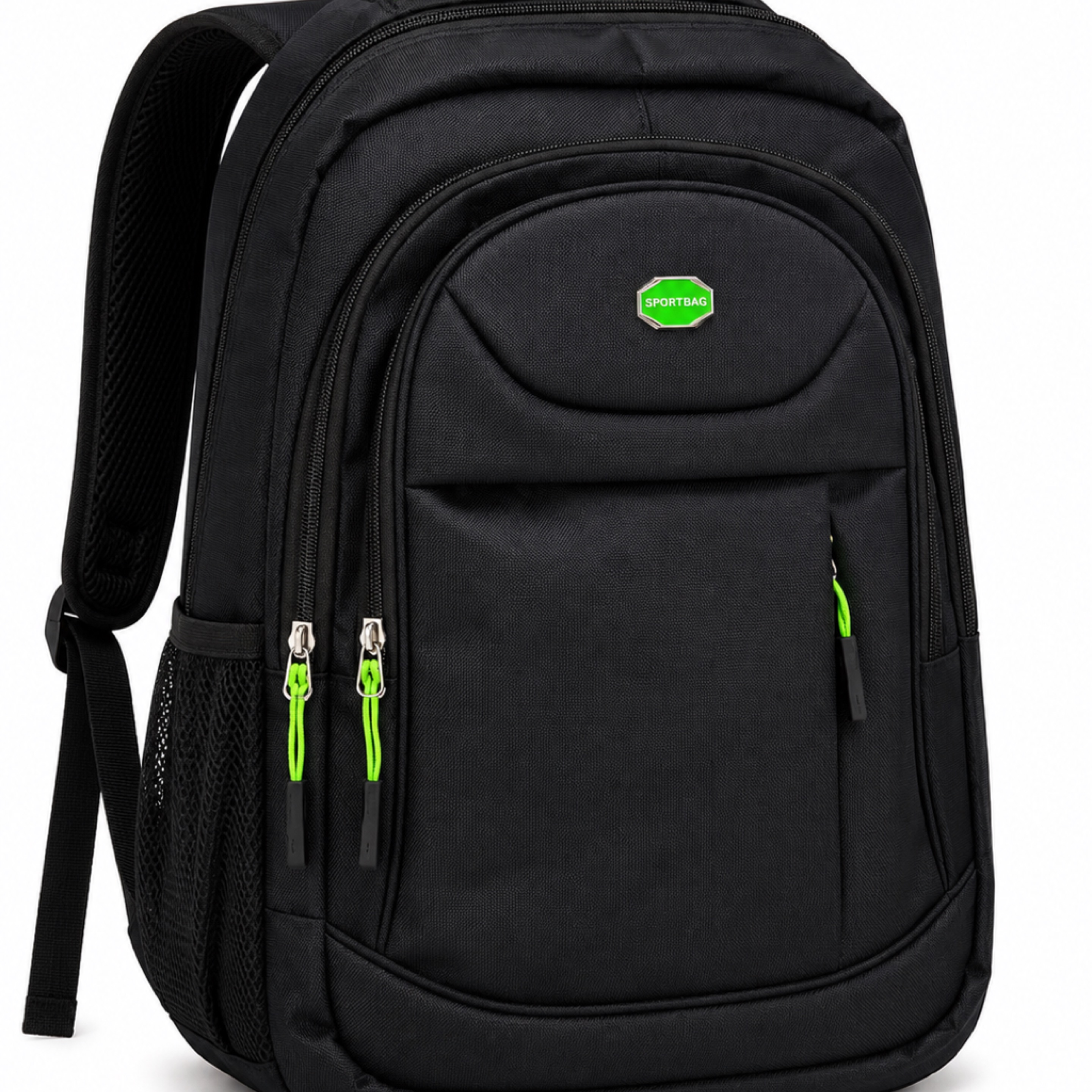 Black & Neon Green Sport Backpack