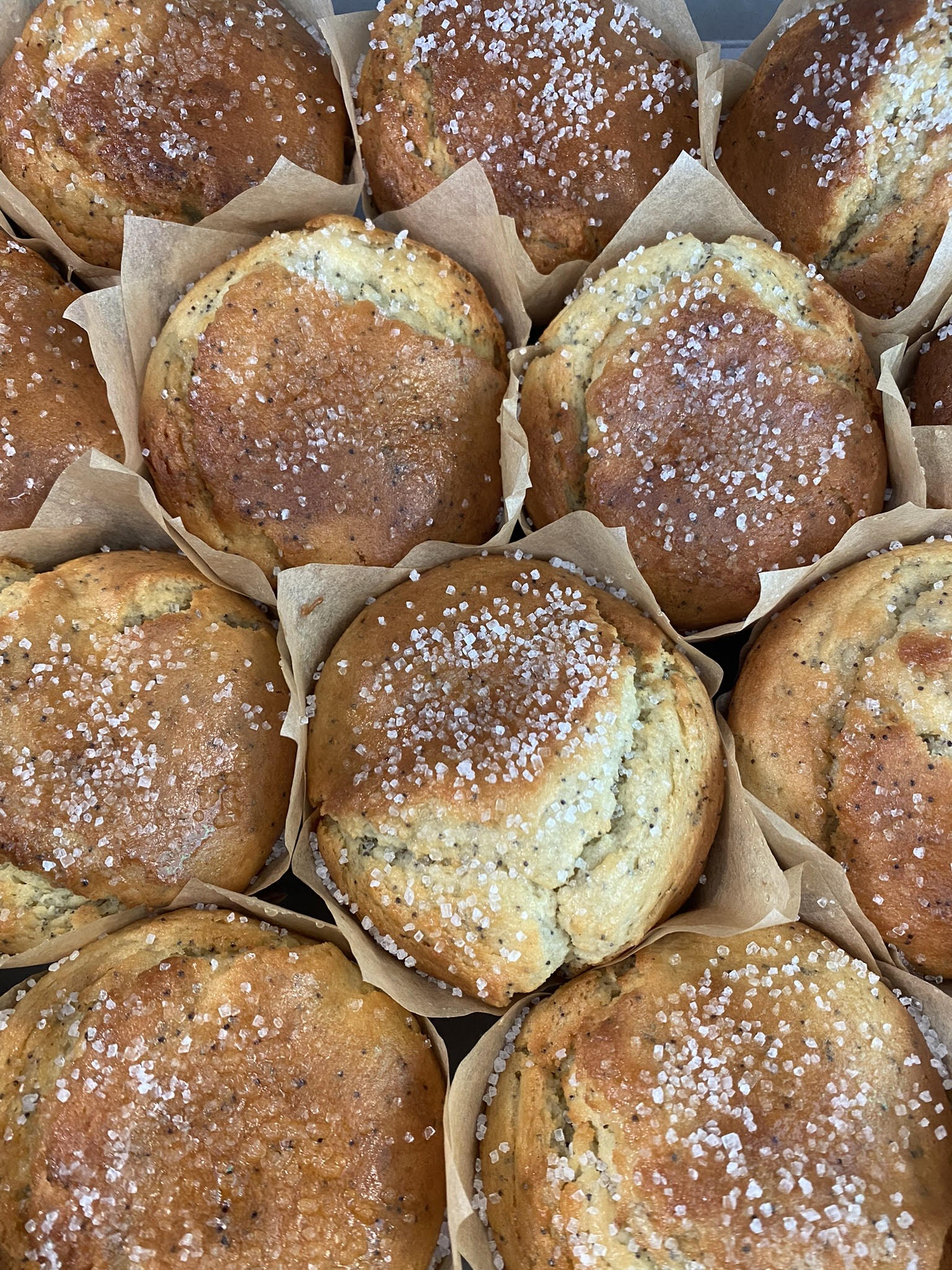 Pastries in the case