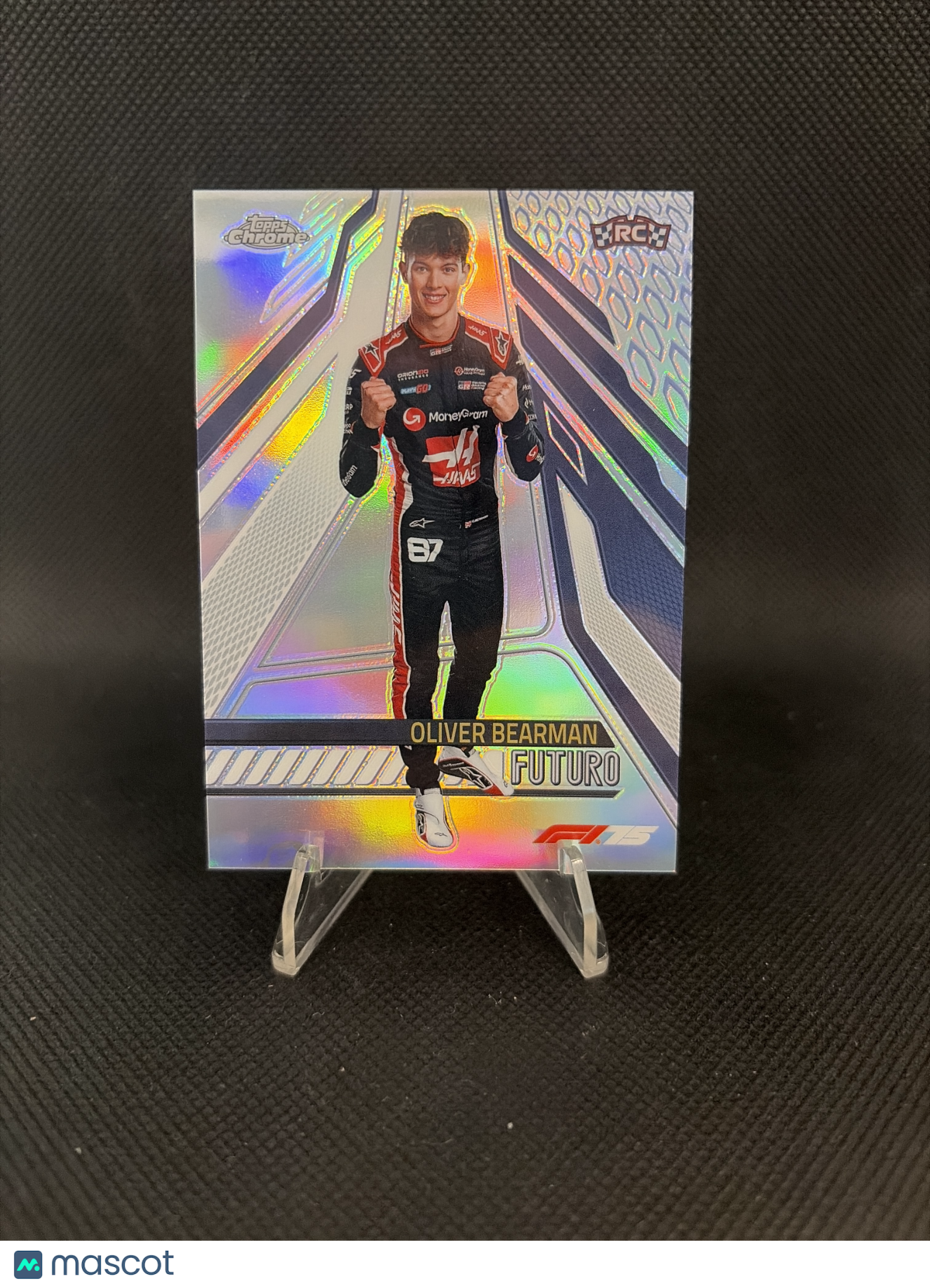 2025 Topps Chrome Formula 1 Futuro Oliver Bearman RC Refractor