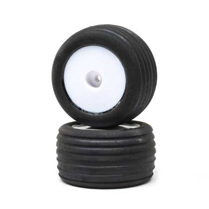 Losi Directional Tires FR Mounted White Mini T LOS41014