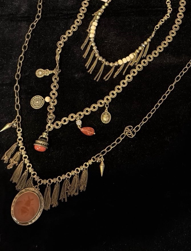 Bohemian Blossom Necklace From the K&R Line by Silpada