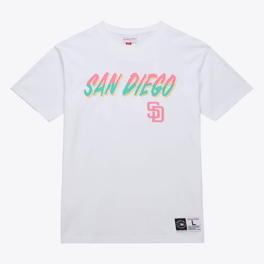 San Diego Padres Premium City Connect Mitchell and Ness Embroidered Shirt