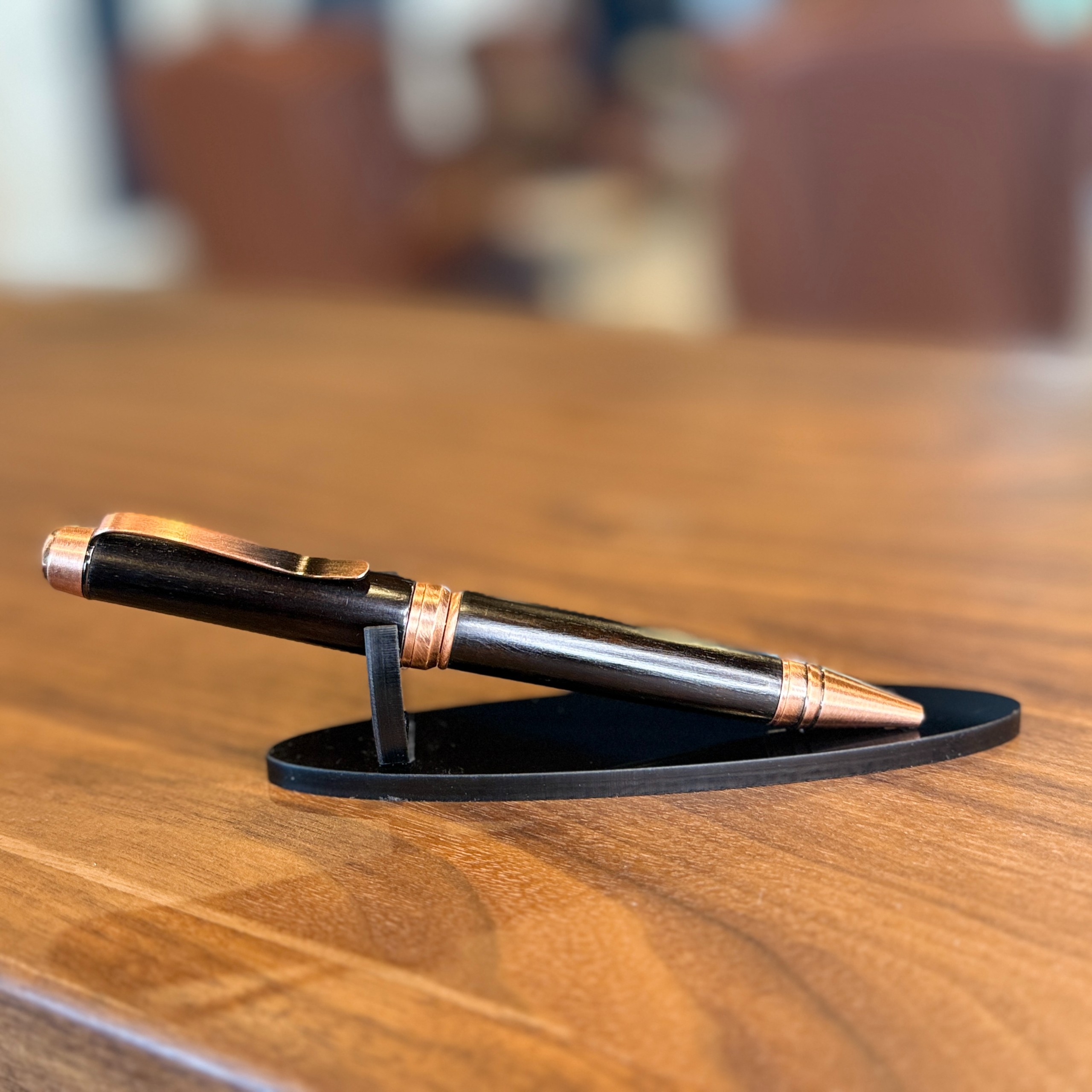 Frank's Custom Pens African Blackwood with Antique Cooper Pen