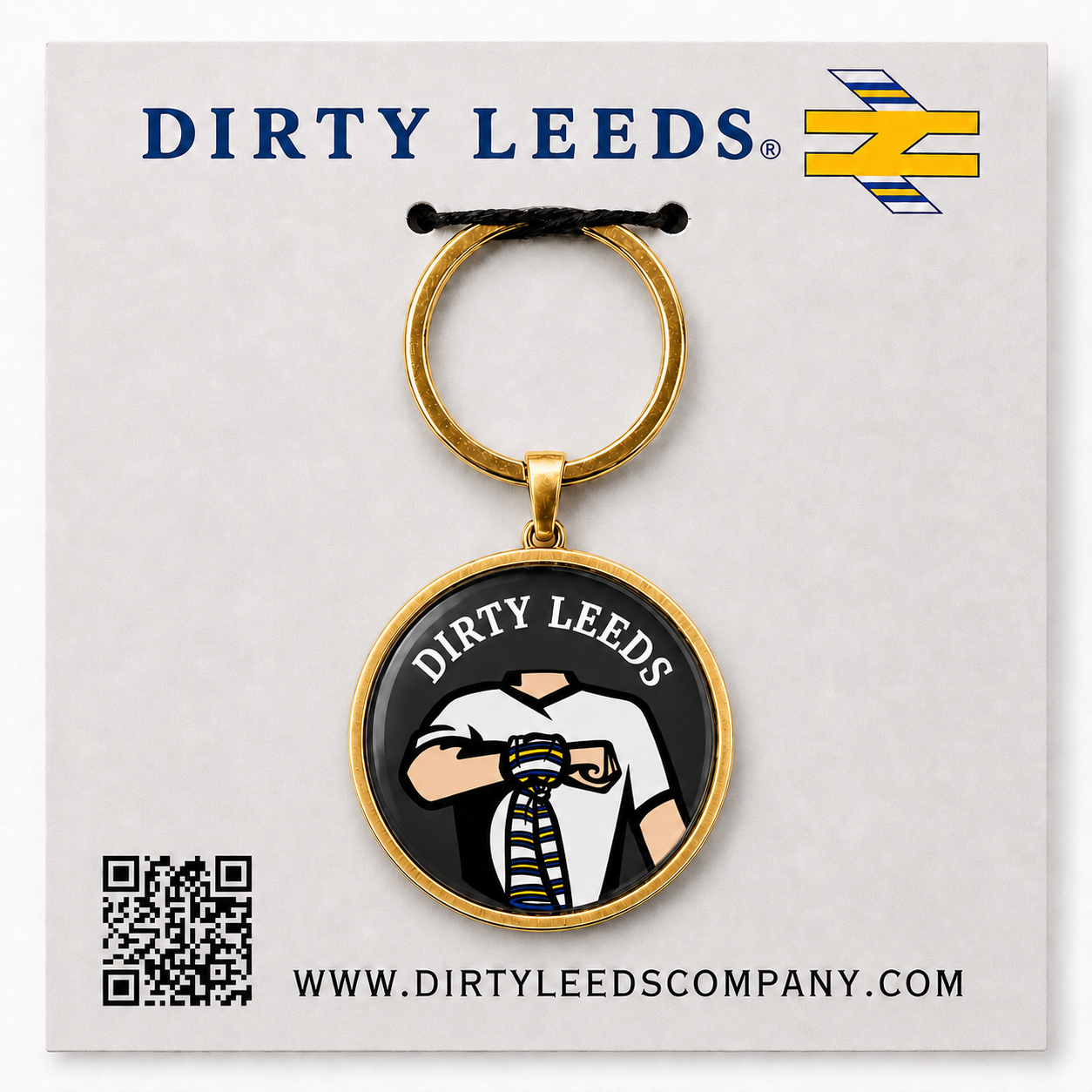 dirty leeds black and gold keyring salute.png