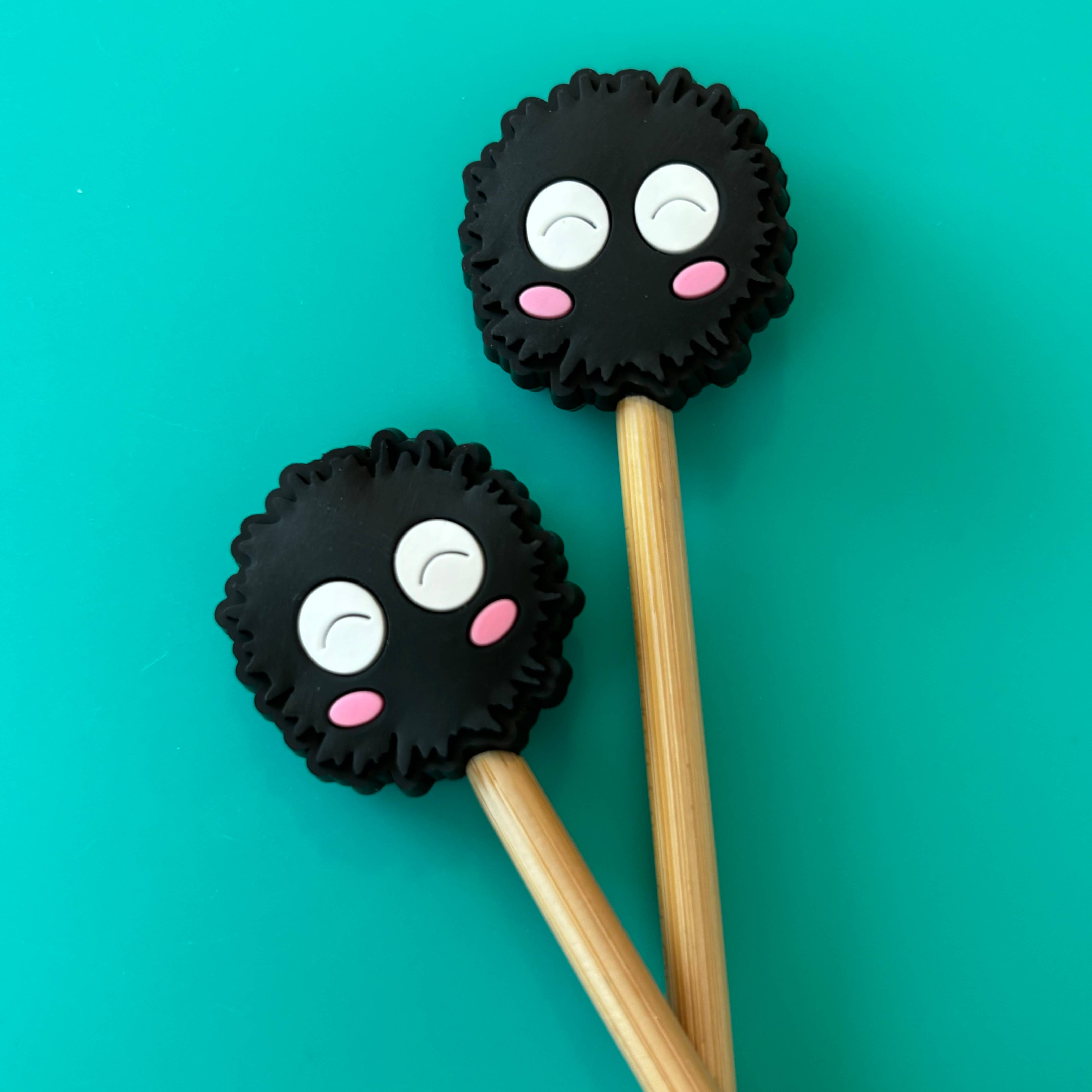 Knitting Needle Point Protectors - S0ot Spr¡te Anime Whimsy