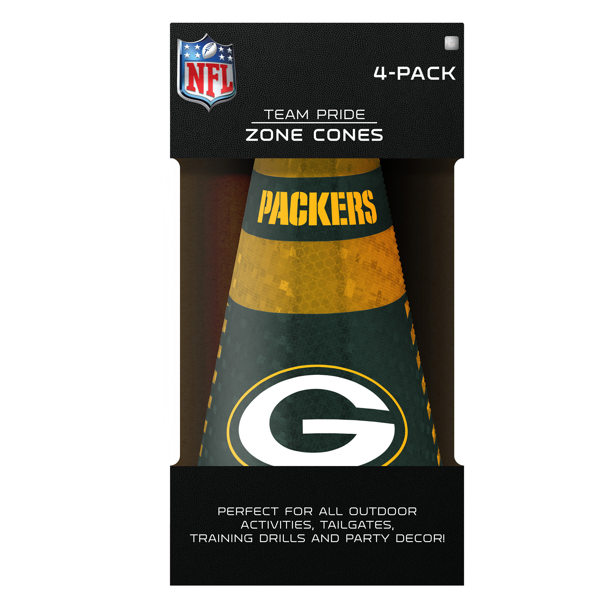 Green Bay Packers Party Zone Cones 4 Pack