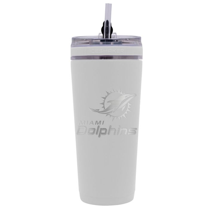 Miami Dolphins Stainless Steel Flex Ice Shaker 26oz