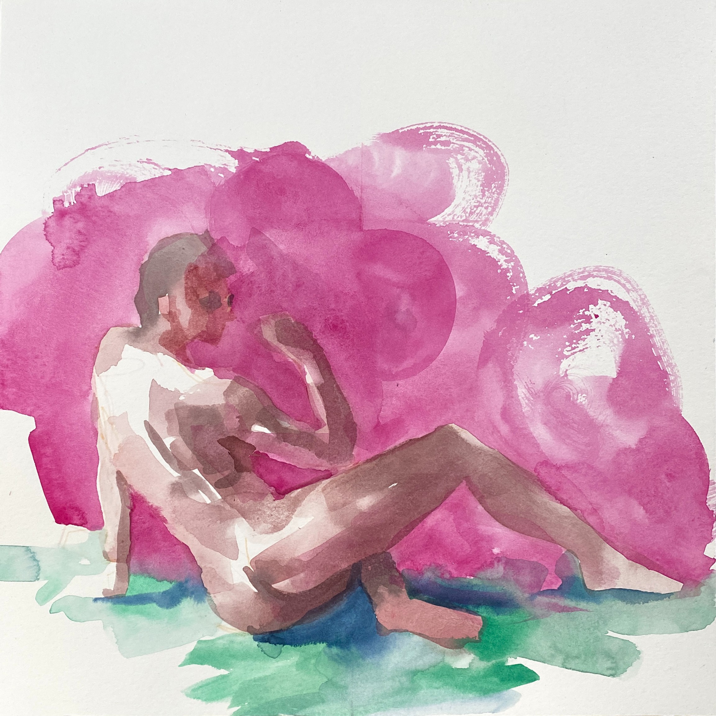Original watercolor painting, title