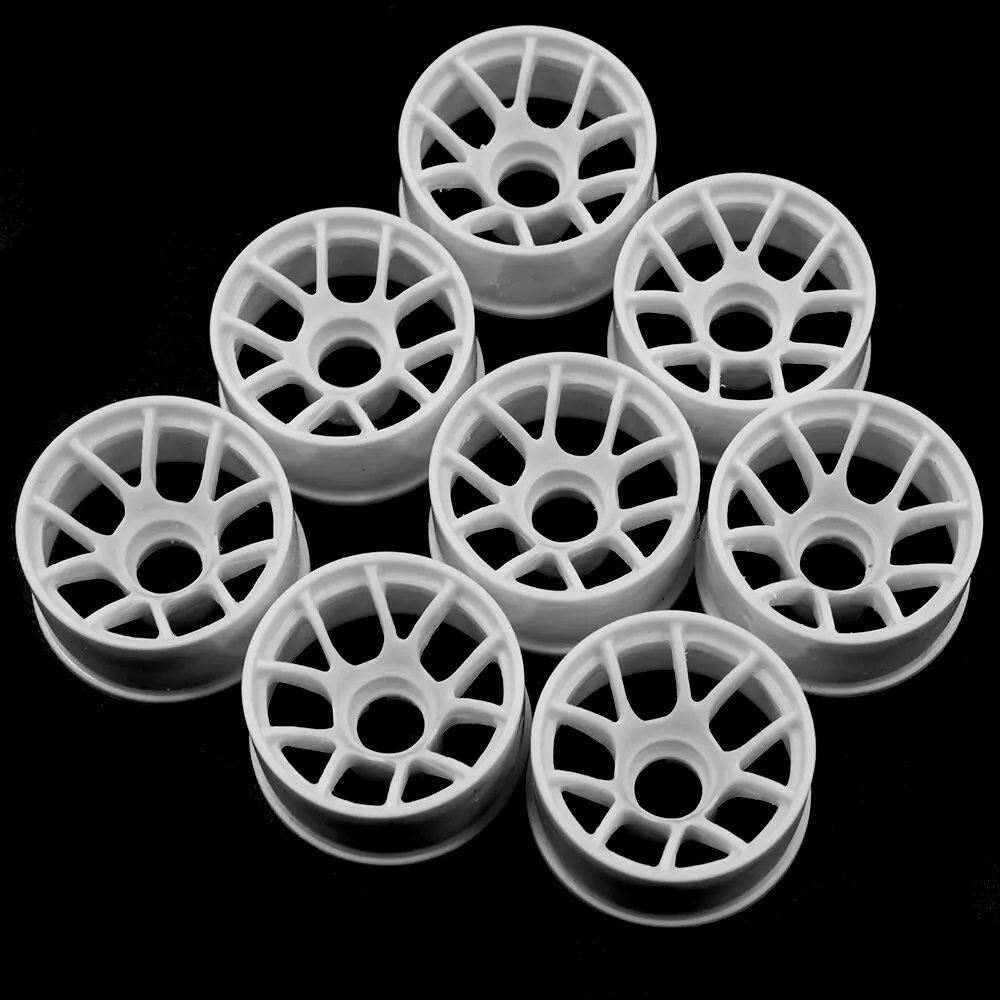 Mini Z Plastic Wide Rim Set White W-3R3(1)
