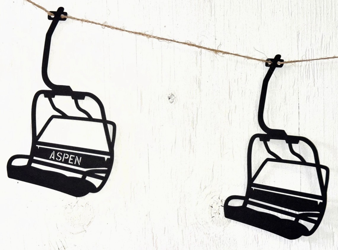 Vail Black Chairlift Garland