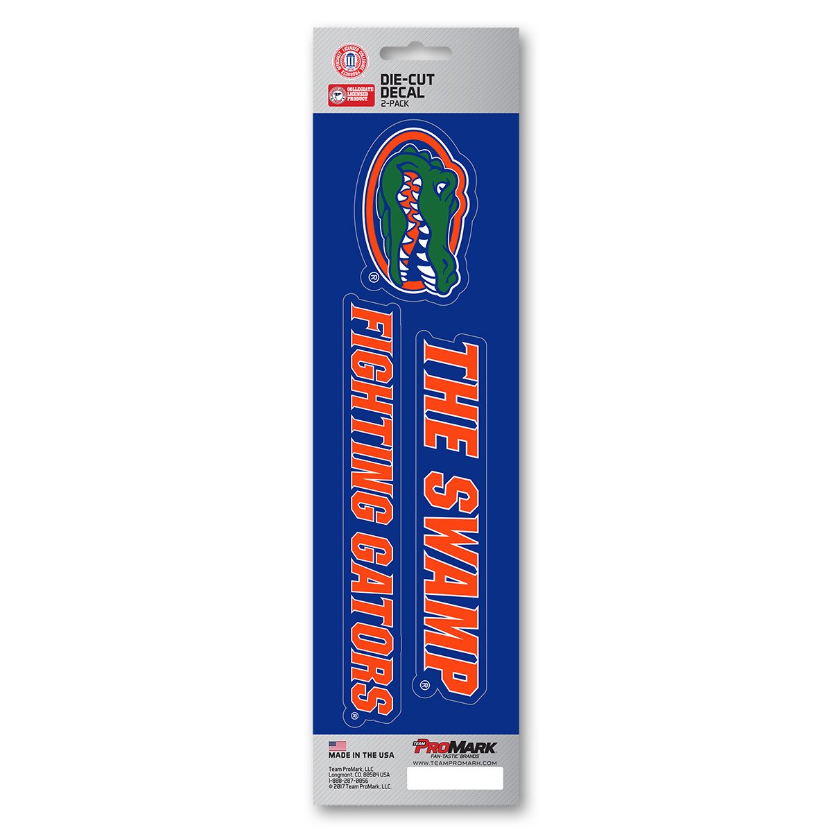 Florida Gators Slogan Die Cut Decal 2pk