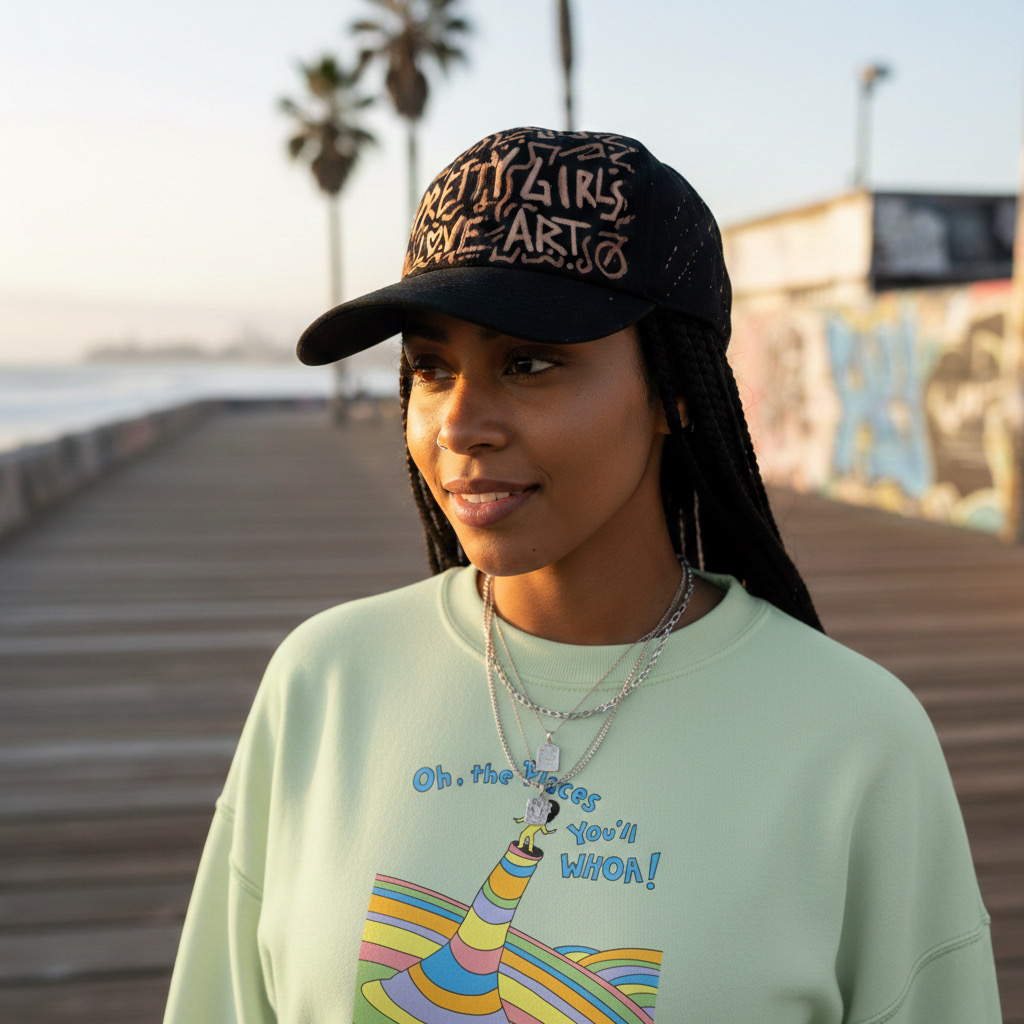 Oh The Places You'll WHOA Crewneck FROSTY GREEN