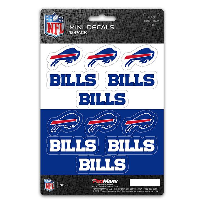 Buffalo Bills Mini Decals 12pk Set