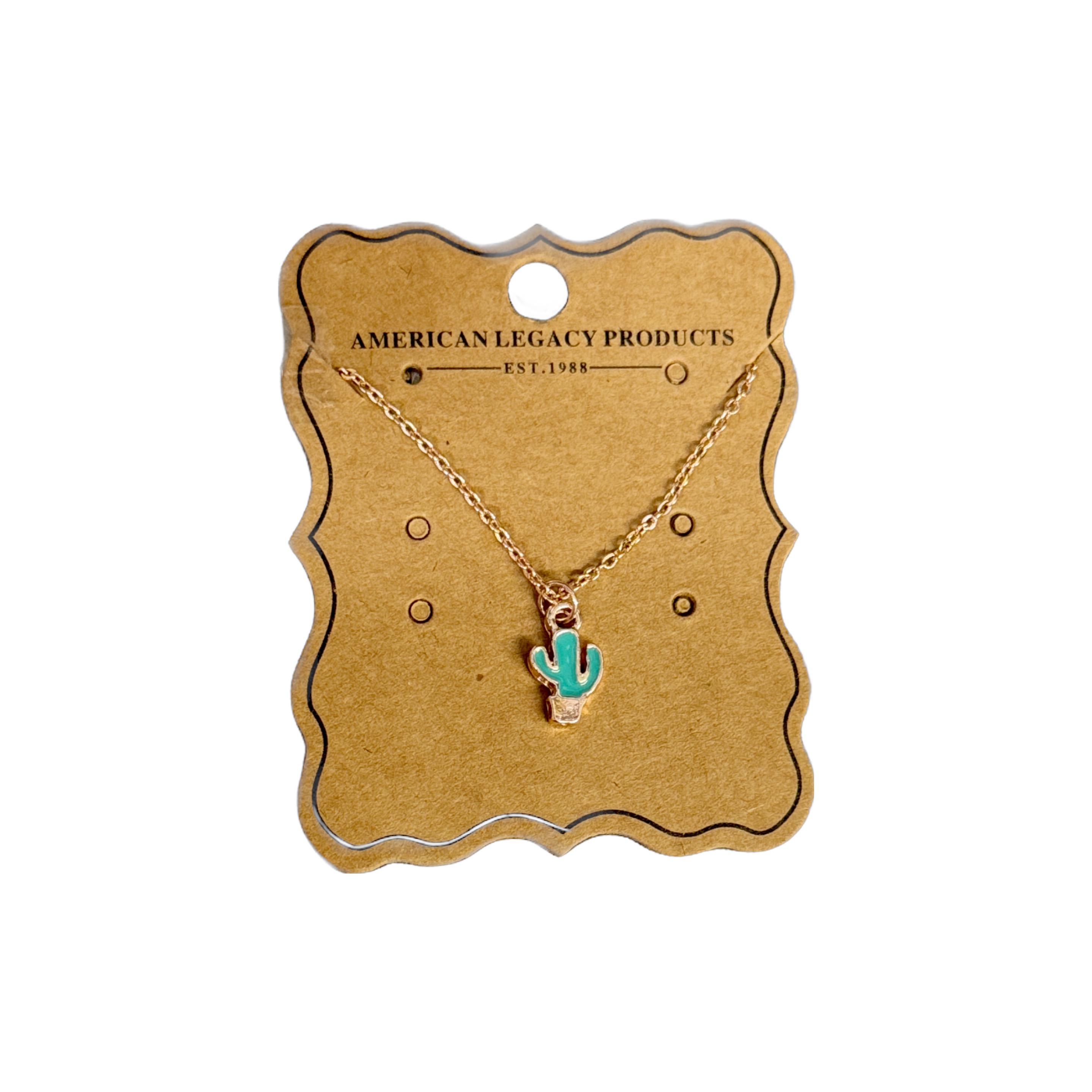 Cactus in Pot RG-Necklace