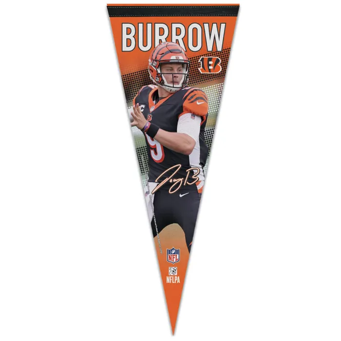 Cincinnati Bengals Joe Burrow Premium Pennant 12x30"